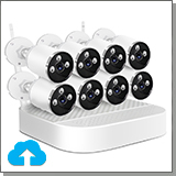 Беспроводной комплект видеонаблюдения с облаком на 8 камер - Okta Vision Cloud-03-8
